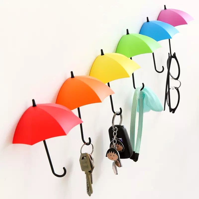 Set of 3 Creative Umbrella Self Wall Hook, Key Hair Pin Holder, Mini Umbrella Sticky Hooks, Home Decorative Hanging Hooks, Home Storage Organizer, Kitchen Bathroom Home Use Hook Set of 3 Creative Umbrella Self Wall Hook, Key Hair Pin Holder, Mini Umbrella Sticky Hooks, Home Decorative Hanging Hooks, Home Storage Organizer, Kitchen Bathroom Home Use Hook
